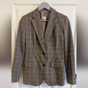 Windowpane Plaid Blazer